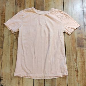 C&C California shirt size 10 cotton orange peach spring summer vintage look